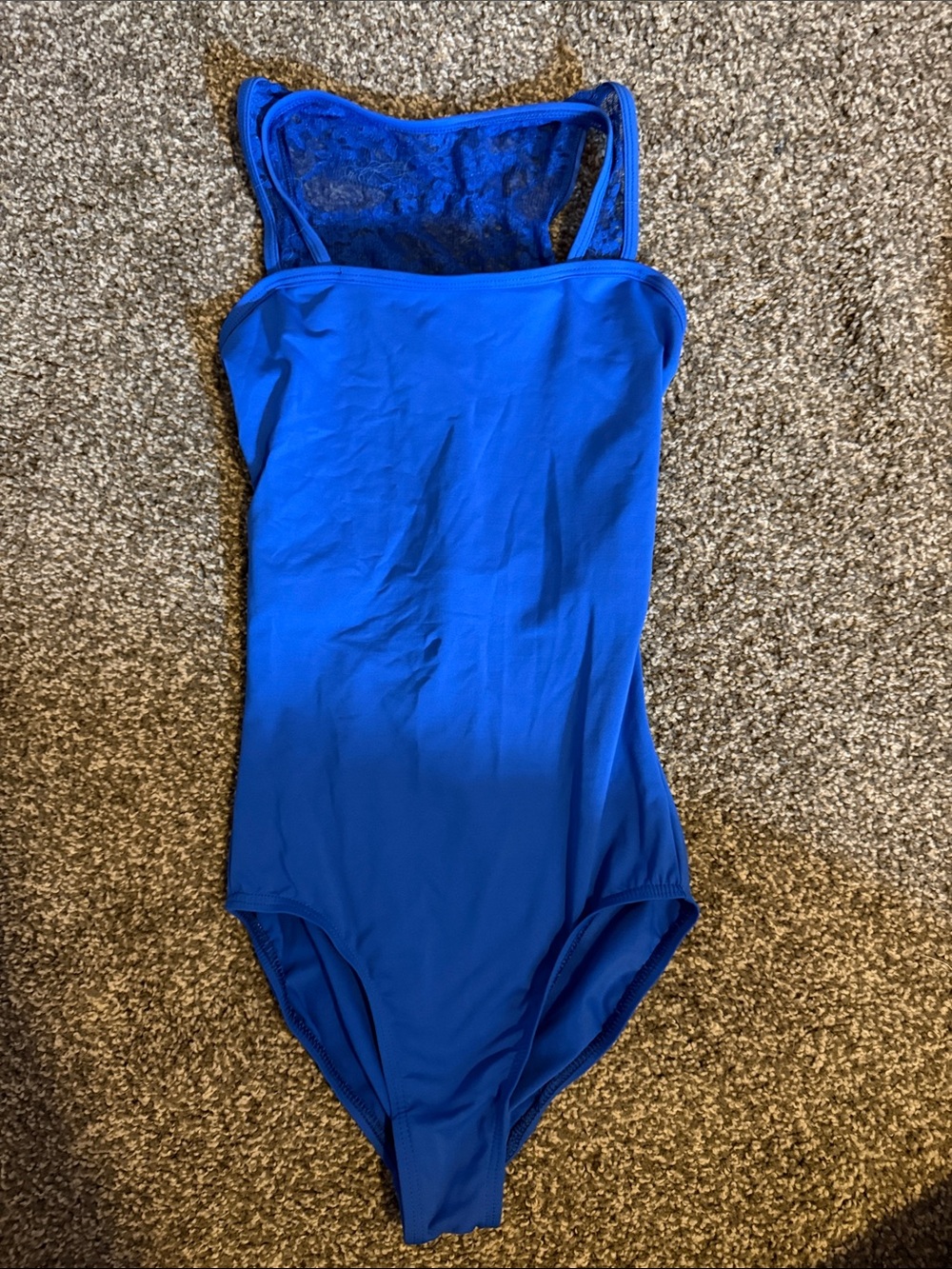 Discount Dance Women’s Royal Blue Lace Back Leotard Size S